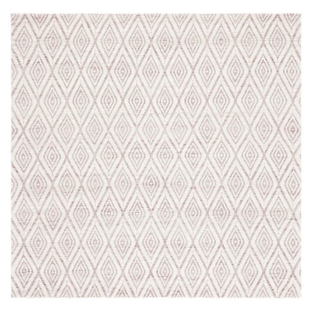 Safavieh 6 x 6 ft. Marbella Hand Woven Square Area Rug Dark Pink & Ivory MRB308U-6SQ